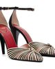 Valentino Garavani Valentino Garavani Black & Off-White Annine Satin Heels - 4