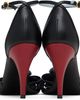 Valentino Garavani Valentino Garavani Black Ankle Strap Leather Woven Heart Heels - 2