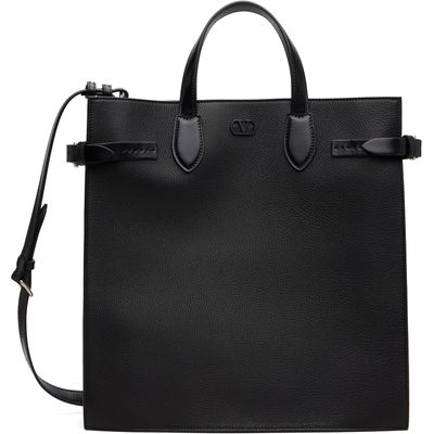 Valentino Garavani Valentino Garavani Black Antibes Medium Tote