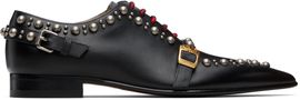 Valentino Garavani Valentino Garavani Black Calfskin Mockers Derbys