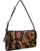 Valentino Garavani Valentino Garavani Black DeVain Embroidered Small Shoulder Bag - 2