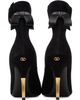 Valentino Garavani Valentino Garavani Black Fatale Suede 105mm Heels - 2