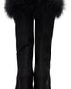 Valentino Garavani Valentino Garavani Black Feather Shantung Hotty Boots - 2