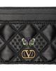 Valentino Garavani Valentino Garavani Black Flutterby Shiny Nappa Butterfly Card Holder - 1
