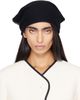 Valentino Garavani Valentino Garavani Black Knitted Cashmere Head Scarf - 1