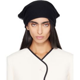 Valentino Garavani Valentino Garavani Black Knitted Cashmere Head Scarf