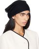 Valentino Garavani Valentino Garavani Black Knitted Cashmere Head Scarf - 2