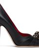 Valentino Garavani Valentino Garavani Black Panthea Goatskin Heels - 1