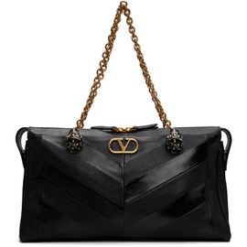 Valentino Garavani Valentino Garavani Black Panthea Medium Shoulder Bag