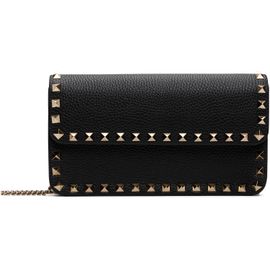 Valentino Garavani Valentino Garavani Black Rockstud Leather Bag