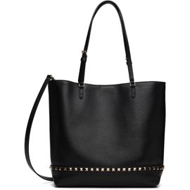 Valentino Garavani Valentino Garavani Black Rockstud Medium Tote