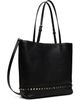 Valentino Garavani Valentino Garavani Black Rockstud Medium Tote - 3