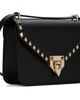 Valentino Garavani Valentino Garavani Black Rockstud Small Shoulder Grainy Calfskin Bag - 2