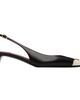 Valentino Garavani Valentino Garavani Black VLogo Heartip Slingback Heels - 1