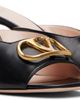 Valentino Garavani Valentino Garavani Black VLogo Signature Heeled Sandals - 4