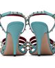 Valentino Garavani Valentino Garavani Blue Rockstud Kidskin Heeled Sandals - 2