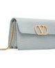 Valentino Garavani Valentino Garavani Blue VLogo Signature Chain Moiré Fabric Wallet Bag - 2