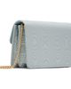 Valentino Garavani Valentino Garavani Blue VLogo Signature Chain Moiré Fabric Wallet Bag - 3