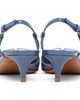 Valentino Garavani Valentino Garavani Blue VLogo Signature Patent Slingback Heels - 2
