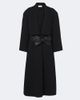 Valentino Garavani Valentino Garavani Bow-detail wool and cashmere coat - 1