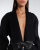 Valentino Garavani Valentino Garavani Bow-detail wool and cashmere coat - 3