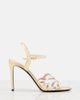 Valentino Garavani Valentino Garavani Bow metallic leather sandals - 5
