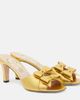 Valentino Garavani Valentino Garavani Bowow metallic leather mules - 1