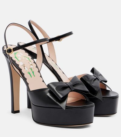 Valentino Garavani Valentino Garavani Bowow leather platform sandals