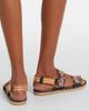 Valentino Garavani Valentino Garavani Bribri leather-trimmed raffia espadrille sandals - 2