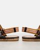 Valentino Garavani Valentino Garavani Bribri leather-trimmed raffia espadrille sandals - 6