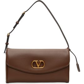 Valentino Garavani Valentino Garavani Brown Devain Nappa Small Shoulder Bag