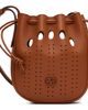 Valentino Garavani Valentino Garavani Brown Medium Drawstring VLogo Signature Bag - 1
