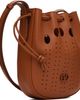 Valentino Garavani Valentino Garavani Brown Medium Drawstring VLogo Signature Bag - 2