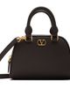 Valentino Garavani Valentino Garavani Brown Mini VLogo Signature Bowling Bag - 1