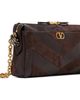 Valentino Garavani Valentino Garavani Brown Panthea Small Shoulder Chevron Pattern Bag - 2