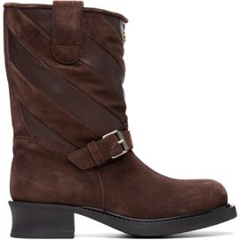 Valentino Garavani Valentino Garavani Brown Patchwork Nappa Boots