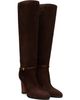 Valentino Garavani Valentino Garavani Brown Pattie Crust Leather Boots - 4
