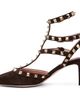 Valentino Garavani Valentino Garavani Brown Rockstud Heels - 3