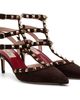 Valentino Garavani Valentino Garavani Brown Rockstud Heels - 4