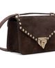Valentino Garavani Valentino Garavani Brown Rockstud Small Shoulder Suede Bag - 2