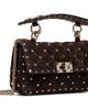 Valentino Garavani Valentino Garavani Brown Rockstud Spike Small Suede Bag - 2