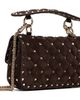 Valentino Garavani Valentino Garavani Brown Rockstud Spike Small Suede Bag - 3