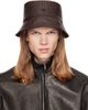Valentino Garavani Valentino Garavani Brown VLogo Signature Holed Bucket Hat - 1