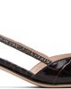 Valentino Garavani Valentino Garavani Brown VLogo Signature Slingback Heels - 1