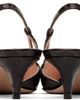 Valentino Garavani Valentino Garavani Brown VLogo Signature Slingback Heels - 2