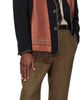 Valentino Garavani Valentino Garavani Burgundy Fringe Scarf - 2