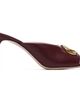 Valentino Garavani Valentino Garavani Burgundy VLogo Signature Heeled Sandals - 1