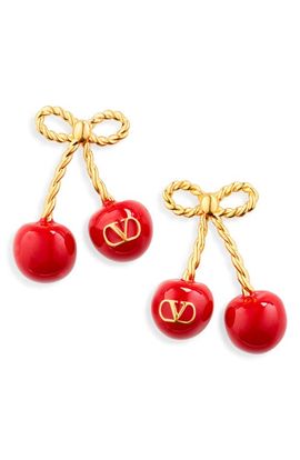 Valentino Garavani Valentino Garavani Chez Valentino Cherryfic Drop Earrings