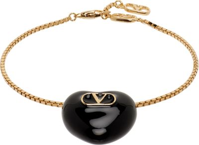 Valentino Garavani Valentino Garavani Coeur Royal Metal & Enamel Bracelet