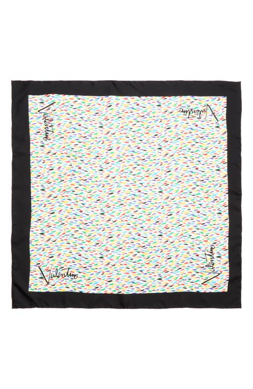 Valentino Garavani Valentino Garavani Colorful Print Silk Square Scarf